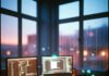 10 Productivity Apps Every Remote Worker Needs in 2026 (Yeah, I Updated This Already) Dim dusk home office with glowing monitors and floating app icons.