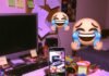 The Most Hilarious Vine Videos You’ve Never Seen: Prepare to Laugh Hard Messy desk with Vine on phone, junk food chaos, laughing emojis, confused cat